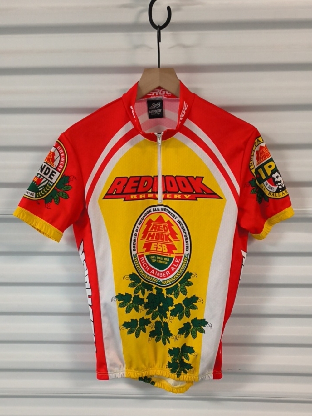 Verge Redhook Brewery Graphics 1/4 Zipper Cycling Jersey Men's L